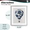 Stupell Industries Vintage Toile Hot Air Balloon Framed Print Under Glass, design by Lettered and Lined